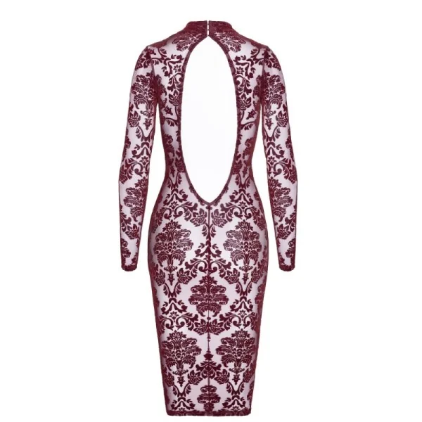 F384 HALBLANGES FLOCKKLEID KINK ROYAL VON NOIR HANDMADE