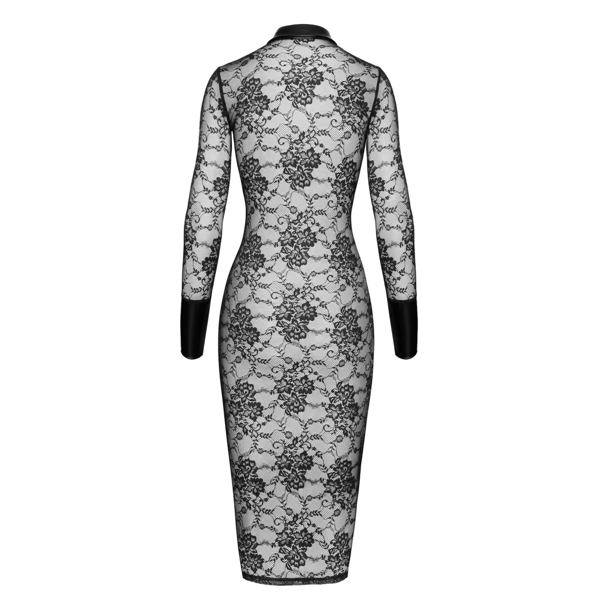 F376 HALBLANGES KLEID NOIRELLE AUS SPITZE VON NOIR HANDMADE