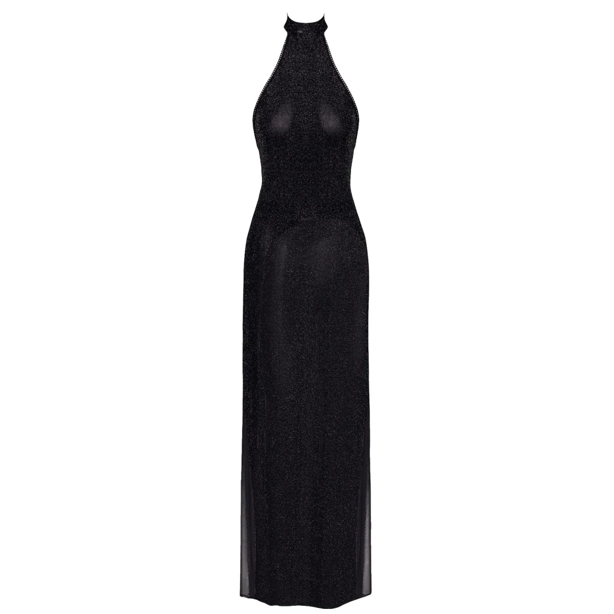 F372 LANGES KLEID ONYX TWIN-SLIT VON NOIR HANDMADE