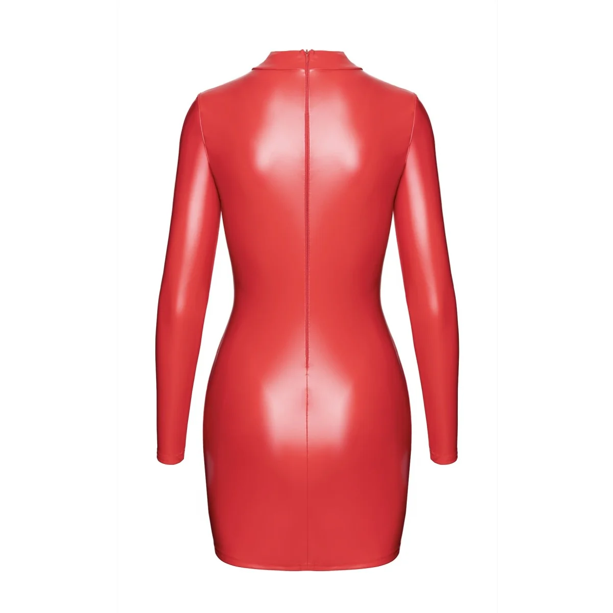 F367 BOMBSHELL BODYCON MINIKLEID ROT VON NOIR HANDMADE