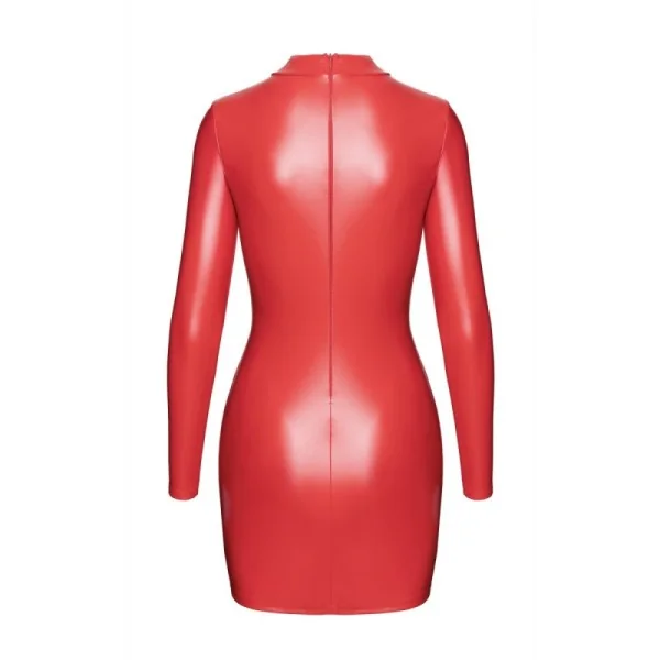 F367 BOMBSHELL BODYCON MINIKLEID ROT VON NOIR HANDMADE