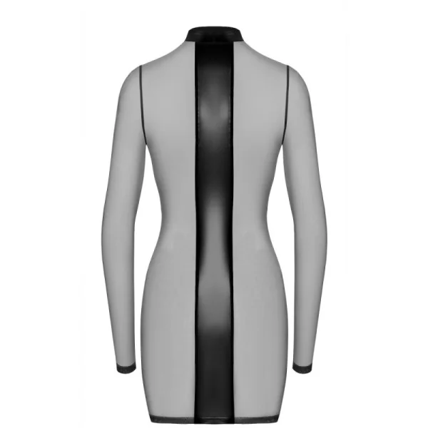 F369 CROSSFIRE NETZ UND WETLOOK MINIKLEID VON NOIR HANDMADE