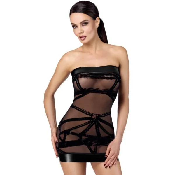 F359 OFF-SHOULDER MINIKLEID BONDESQUE VON NOIR HANDMADE