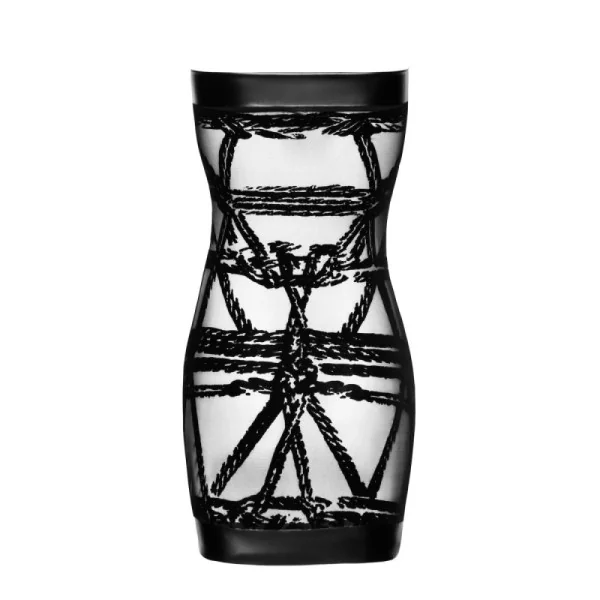 F359 OFF-SHOULDER MINIKLEID BONDESQUE VON NOIR HANDMADE