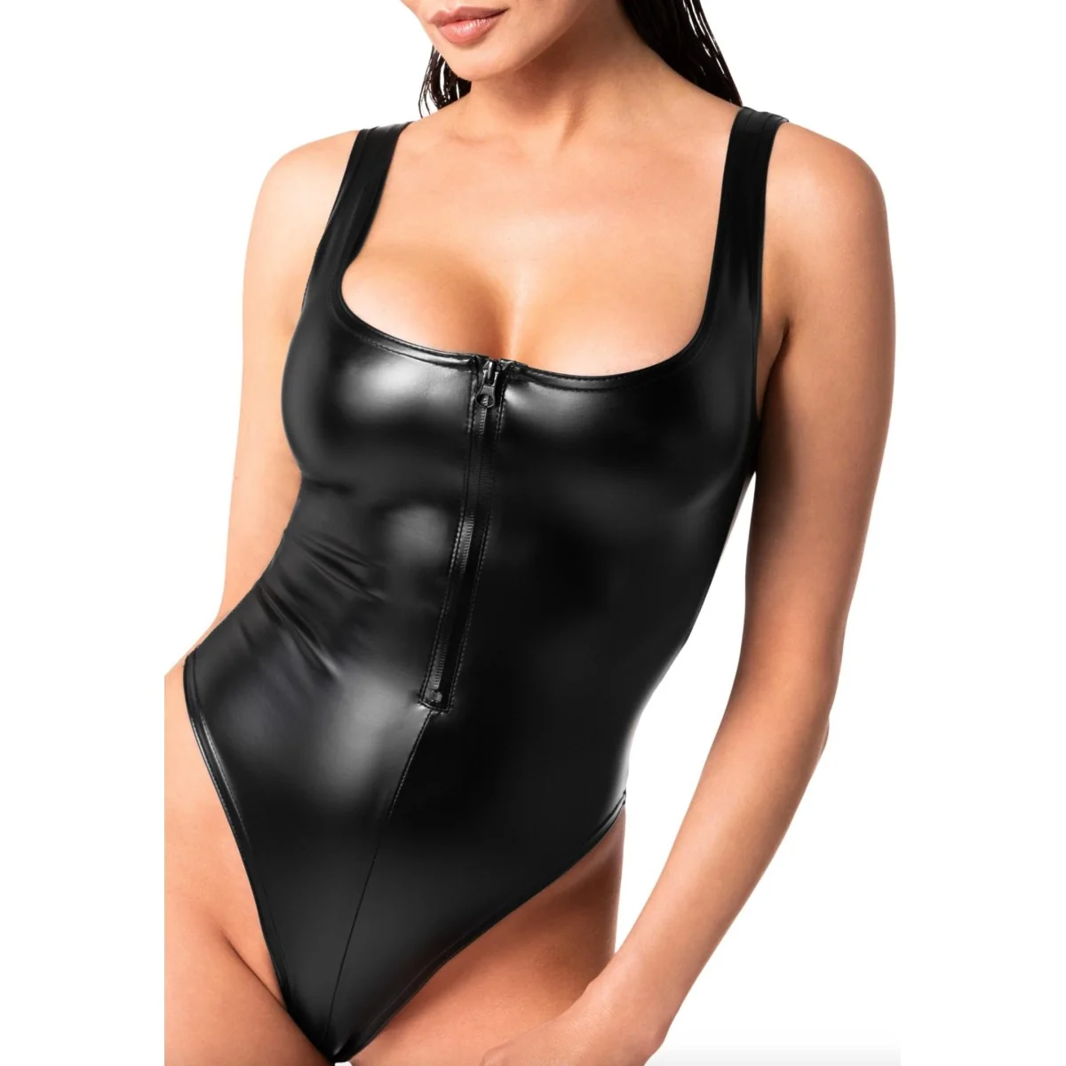 F333 Wetlook Body mit Frontreißverschluss von Noir Handmade kaufen | Fesselliebe
