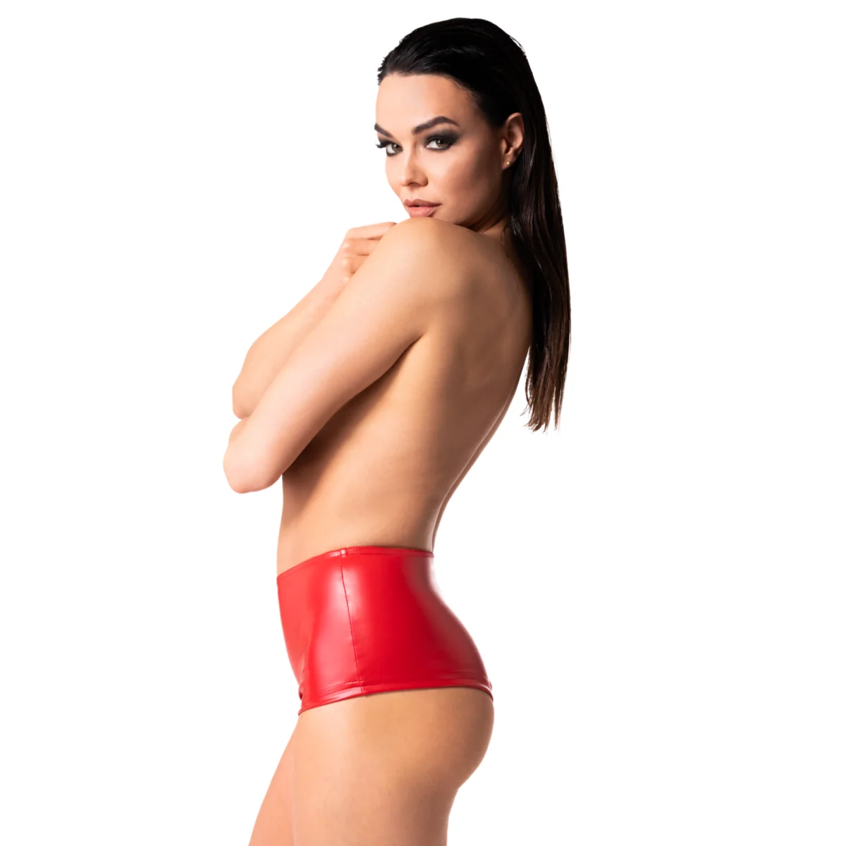 Wetlook Shorts rot F356 von Noir Handmade Orgia Collection kaufen | Fesselliebe