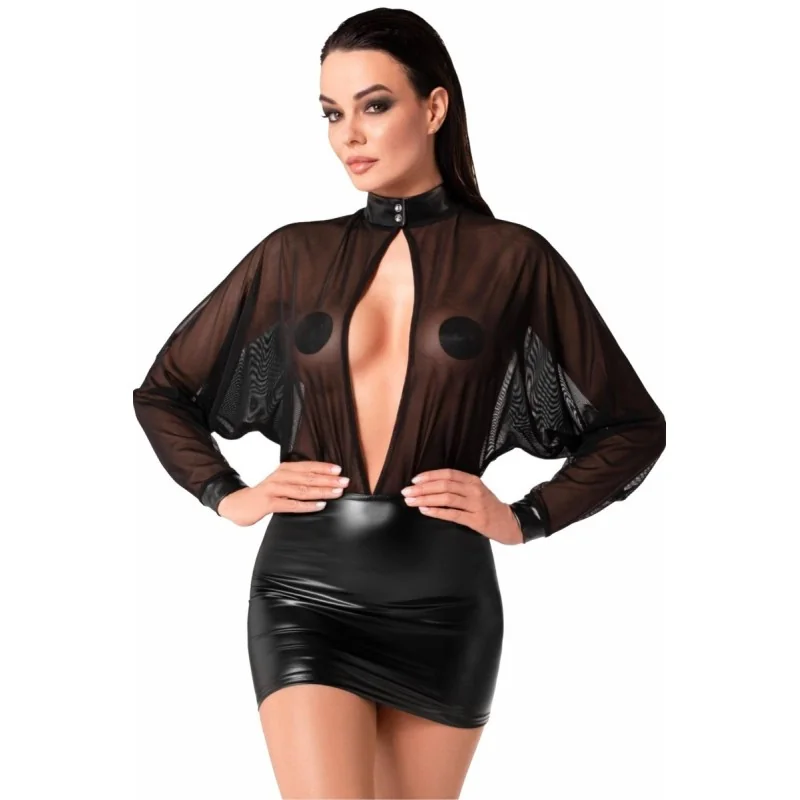 Tüll-Minikleid mit Wetlook F348 von Noir Handmade kaufen | Fesselliebe