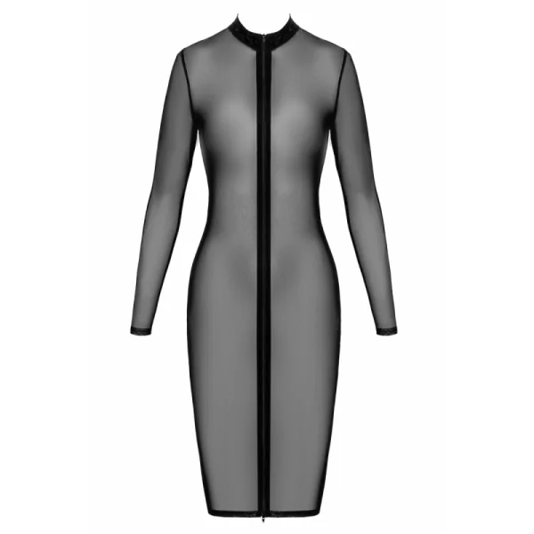 Halblanges Kleid aus feinem Netz F347 von Noir Handmade kaufen | Fesselliebe