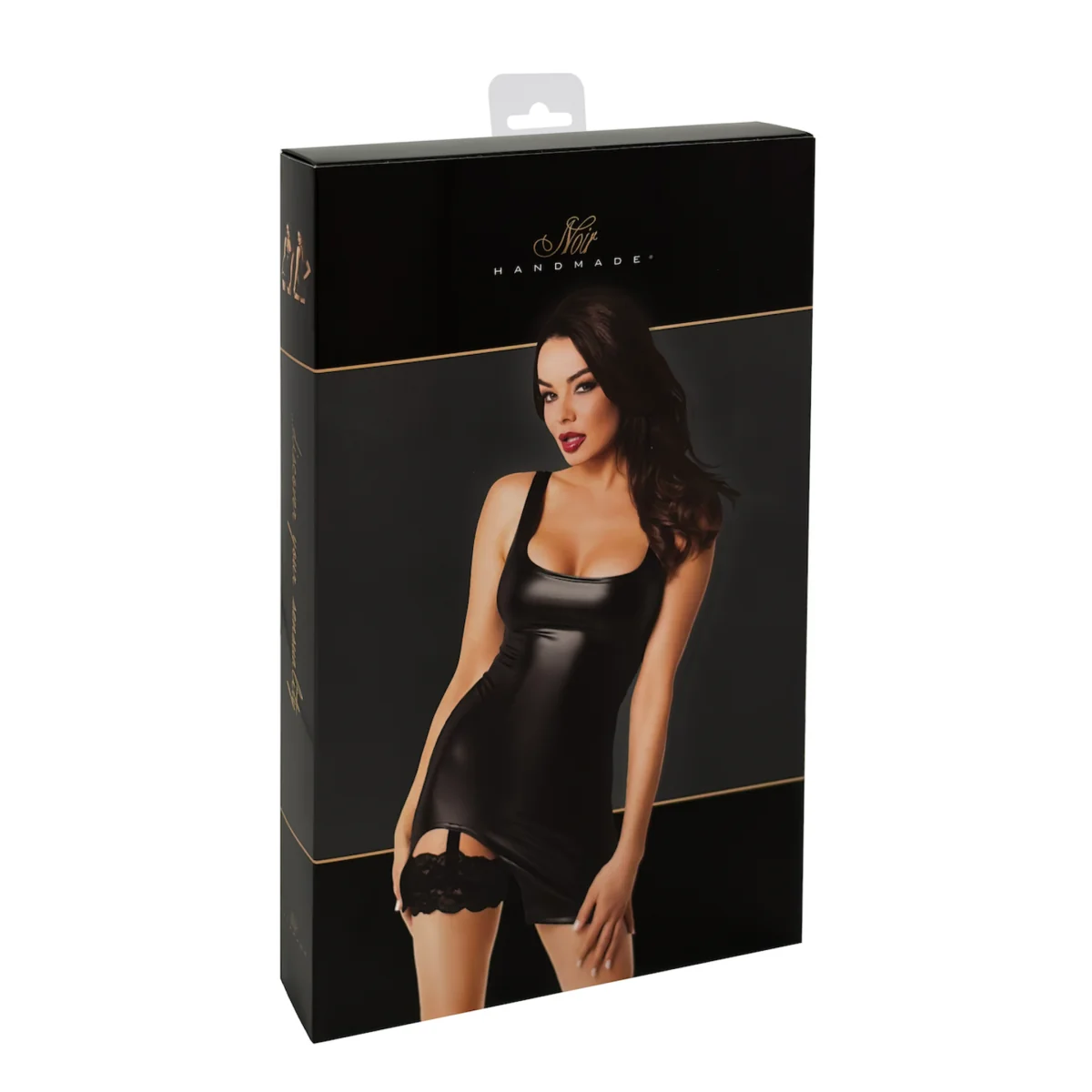 Wetlook Minikleid mit Strumpfband F344 von Noir Handmade kaufen | Fesselliebe