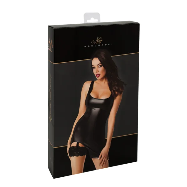 Wetlook Minikleid mit Strumpfband F344 von Noir Handmade kaufen | Fesselliebe