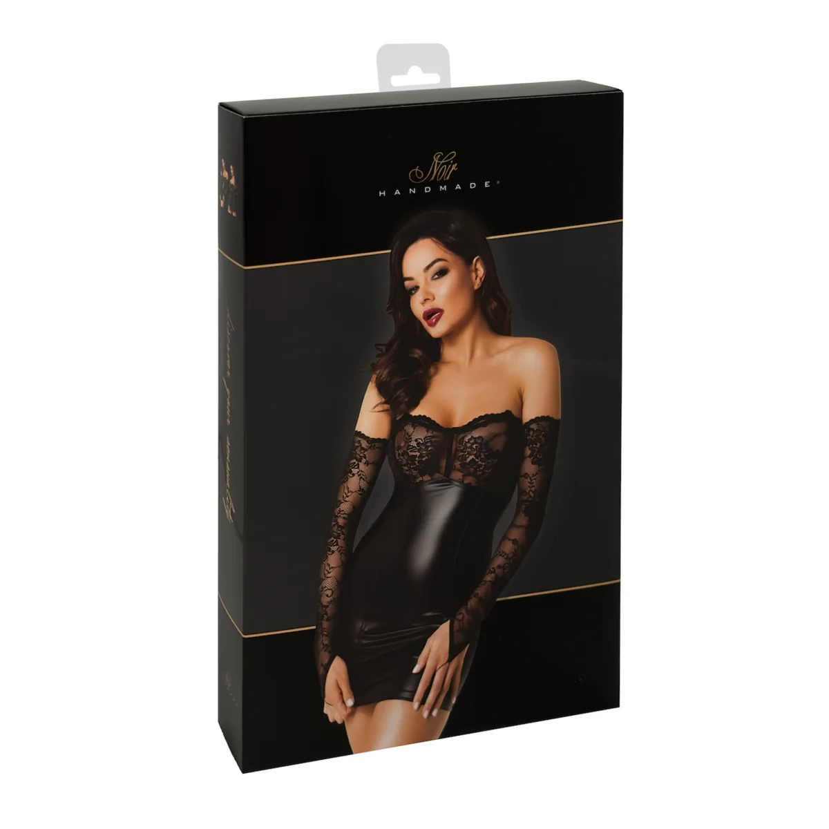 Wetlook Minikleid mit Spitze F340 von Noir Handmade kaufen | Fesselliebe