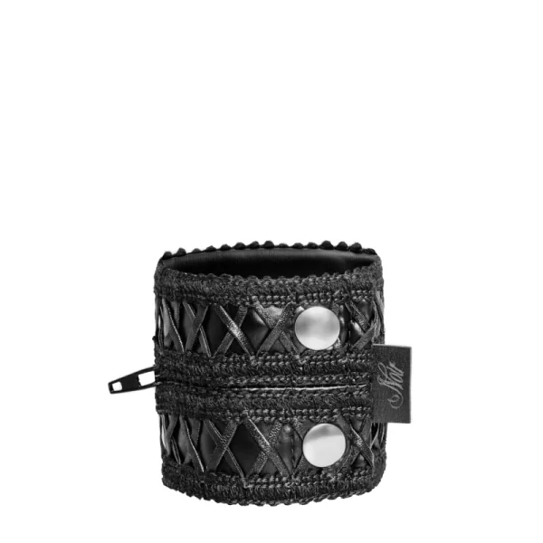 F326 Handgelenk-Geldbörse mit Verstecktem Reißverschluss von Noir Handmade kaufen | Fesselliebe