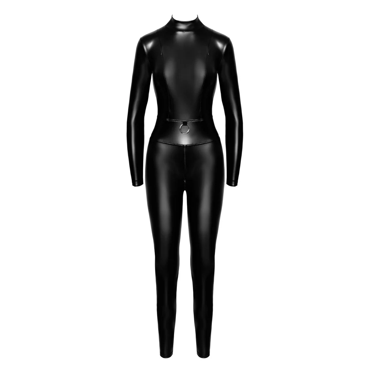 F319 Powerwetlook Catsuit mit Reißverschluss und Ring von Noir Handmade kaufen | Fesselliebe