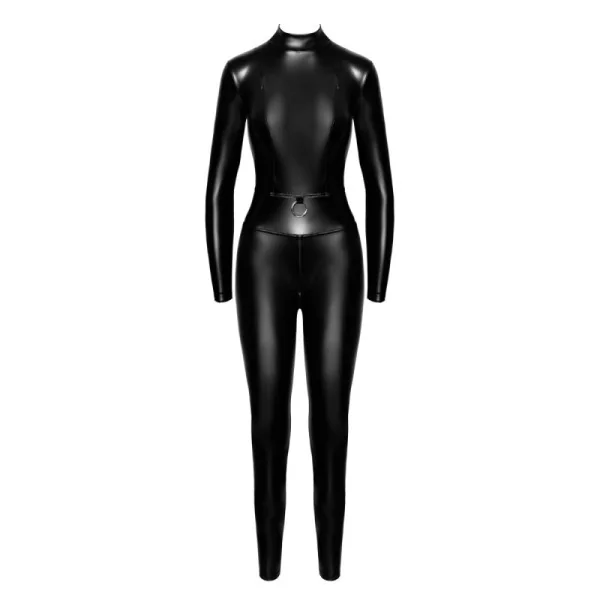 F319 Powerwetlook Catsuit mit Reißverschluss und Ring von Noir Handmade kaufen | Fesselliebe