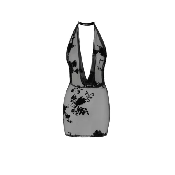 F313 Minikleid aus Netzmaterial mit Kette von Noir Handmade kaufen | Fesselliebe