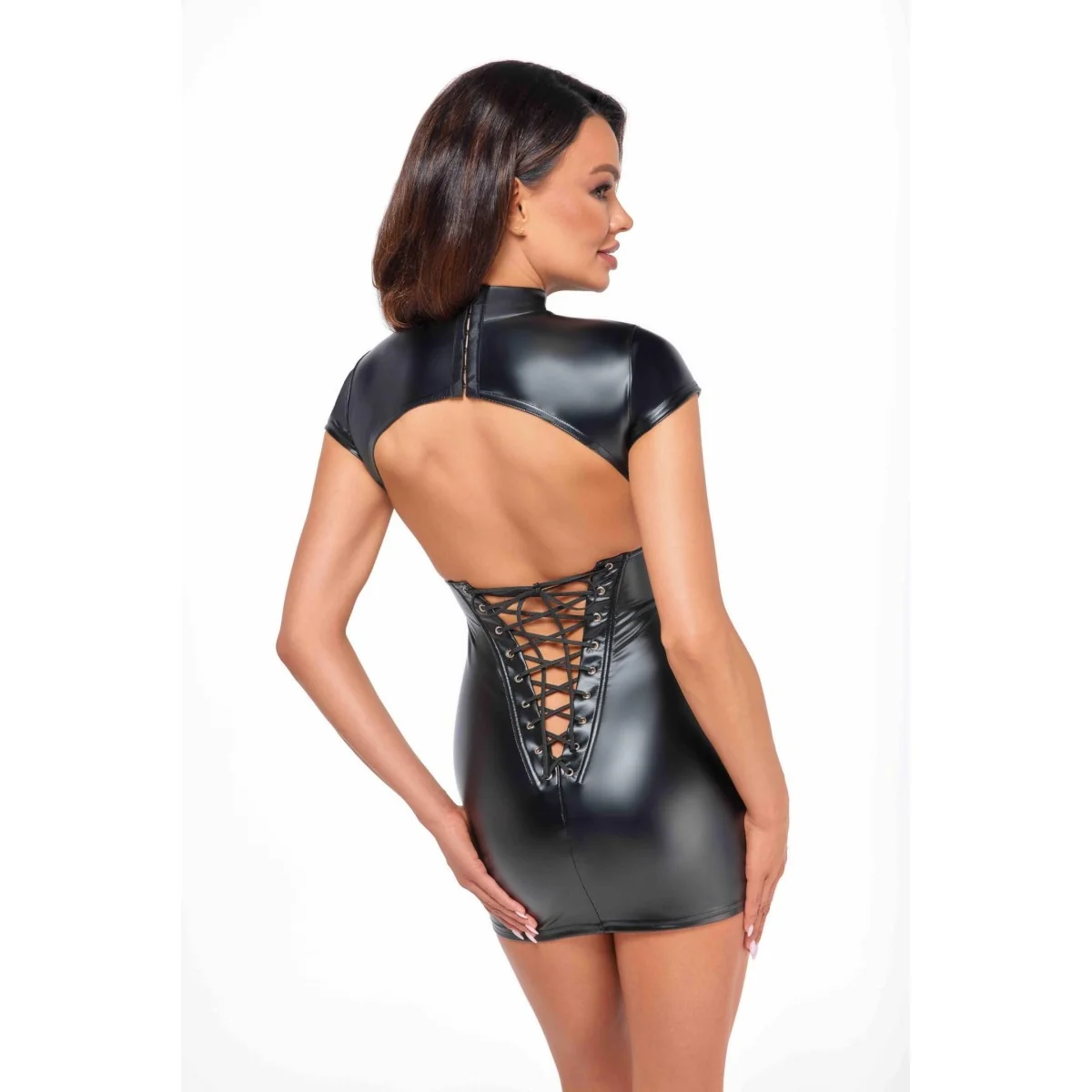 F309 Wetlook Minikleid von Noir Handmade kaufen | Fesselliebe