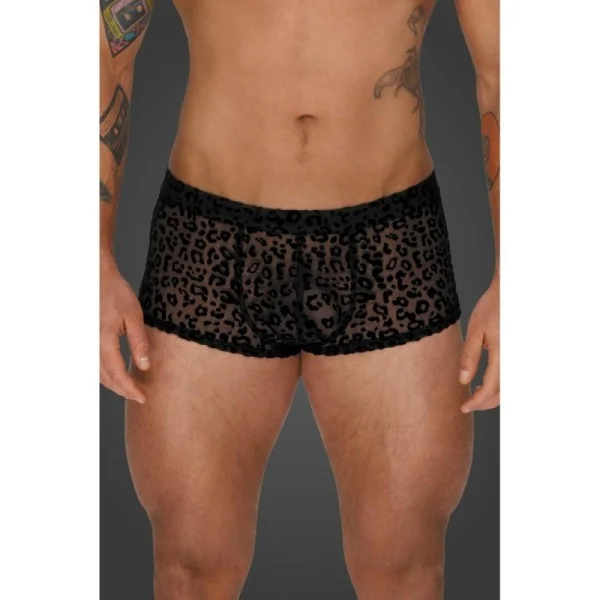 Leopard Flock Shorts H072 von Noir Handmade Aplpha Collection kaufen | Fesselliebe