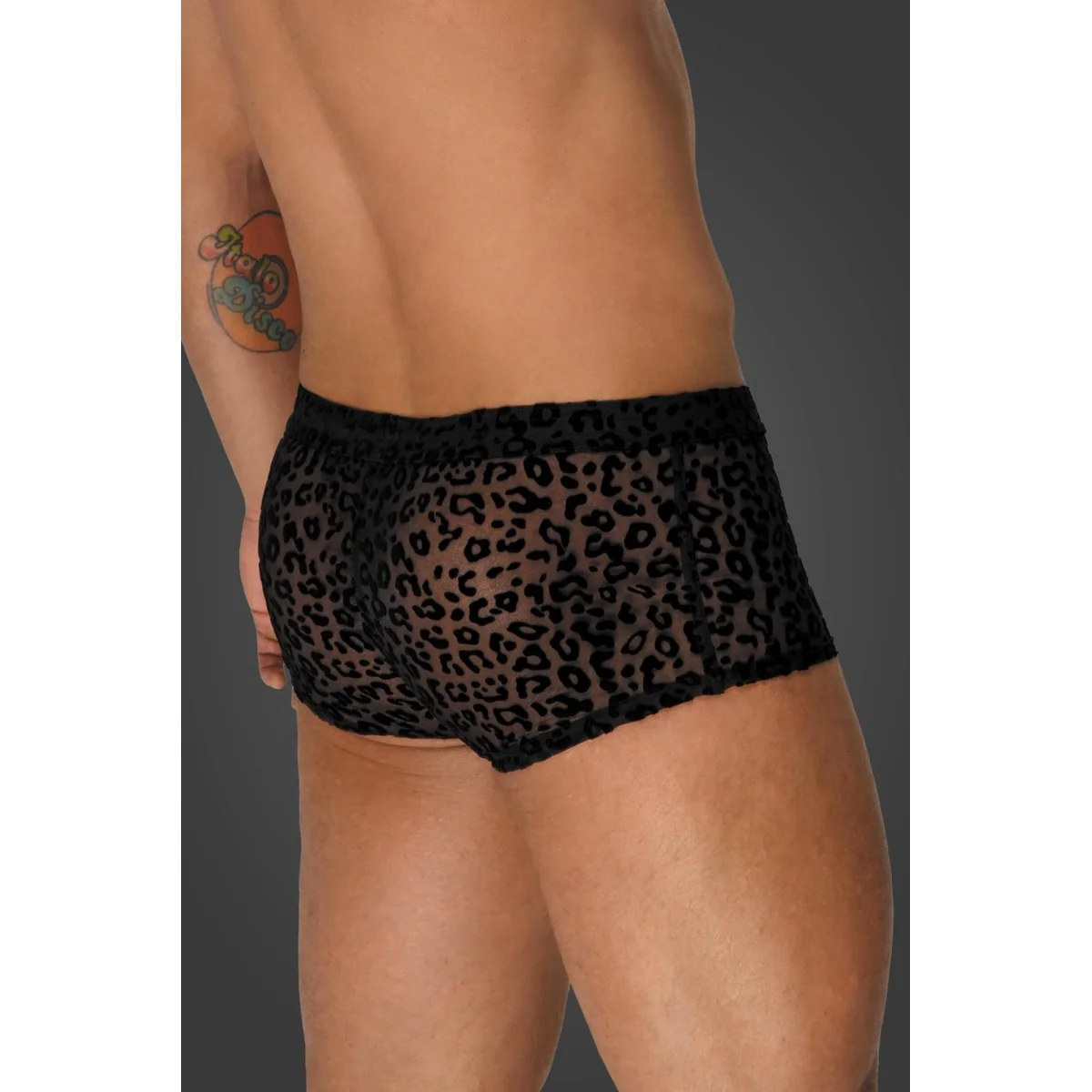 Leopard Flock Shorts H072 von Noir Handmade Aplpha Collection kaufen | Fesselliebe