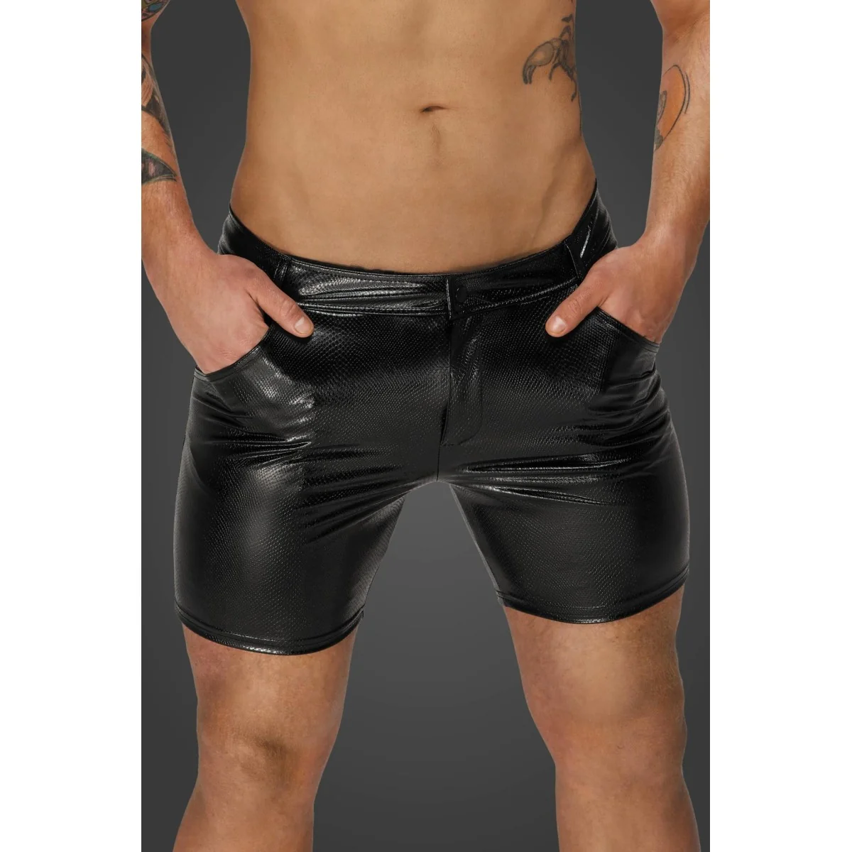 Snake Wetlook Shorts H068 von Noir Handmade Alpha Collection kaufen | Fesselliebe