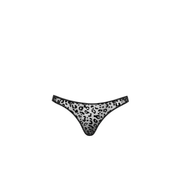 P011 String aus Leopardenflock von Noir Handmade kaufen | Fesselliebe