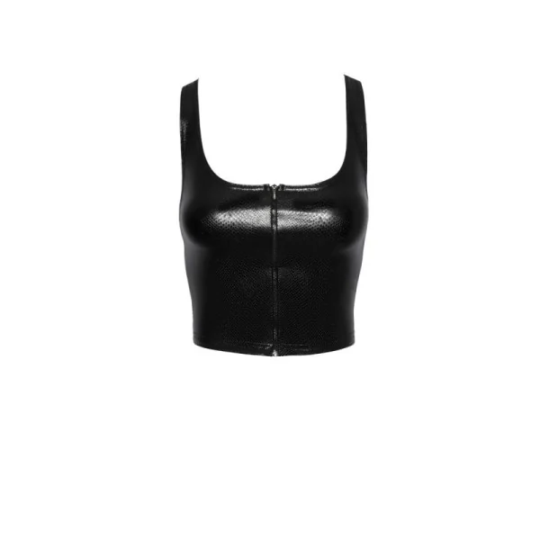 F275 Snake Wetlook Top mit Reißverschluss von Noir Handmade kaufen | Fesselliebe