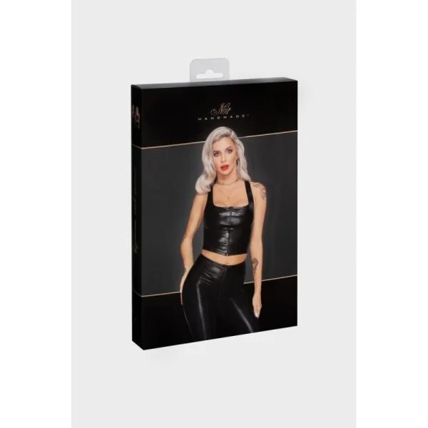 F275 Snake Wetlook Top mit Reißverschluss von Noir Handmade kaufen | Fesselliebe