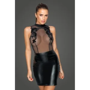 Minikleid mit Stickerei F222 von Noir Handmade Missbehaved Collection kaufen | Fesselliebe