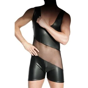 Schwarzes Herren-Body Damien von Meseduce kaufen | Fesselliebe