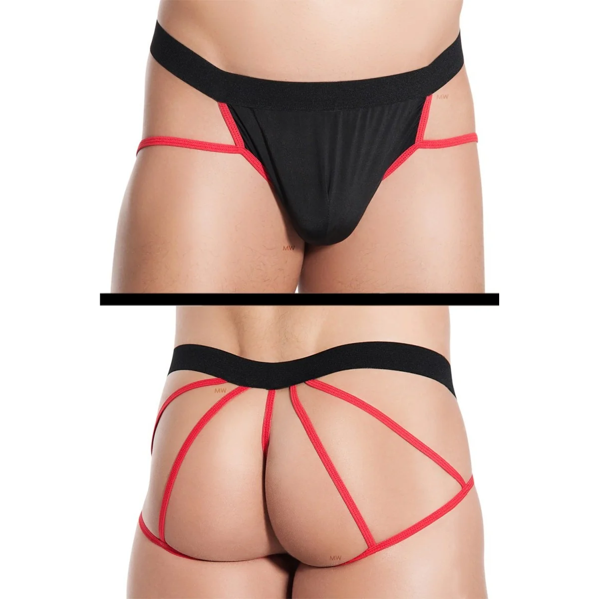 Schwarz/Roter Slip Bastien von Meseduce kaufen | Fesselliebe