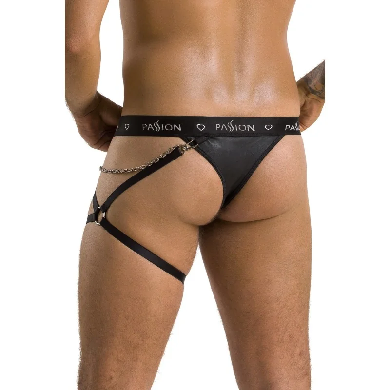 Schwarzer Männer String mit Beinharness 058 von Passion kaufen | Fesselliebe 2