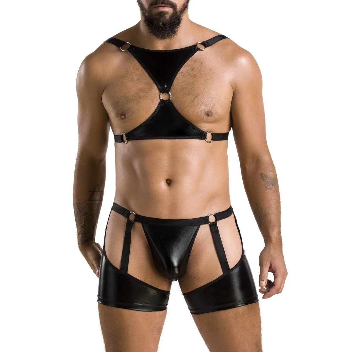 2-Teilgies Herren Set 047 Schwarz von Passion kaufen | Fesselliebe