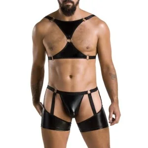 2-Teilgies Herren Set 047 Schwarz von Passion kaufen | Fesselliebe