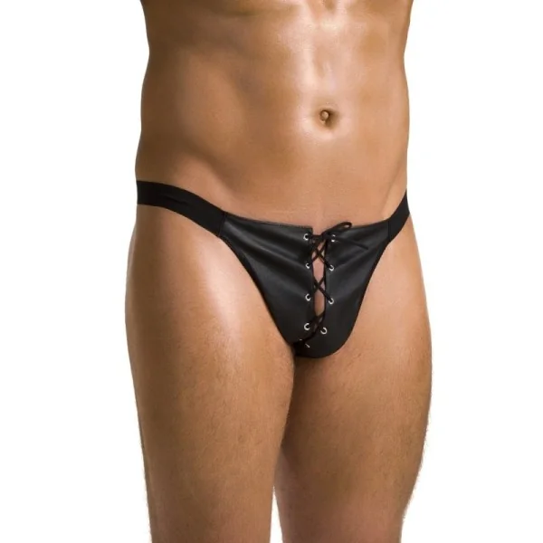 Schwarzer Kunstleder Jockstrap 044 von Passion kaufen | Fesselliebe