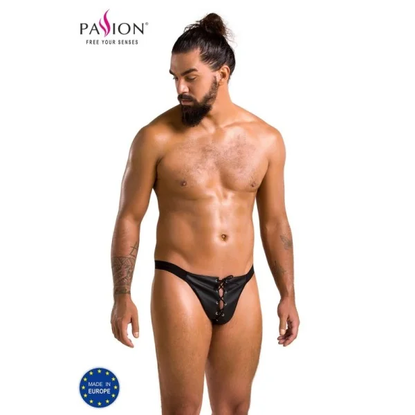 Schwarzer Kunstleder Jockstrap 044 von Passion kaufen | Fesselliebe