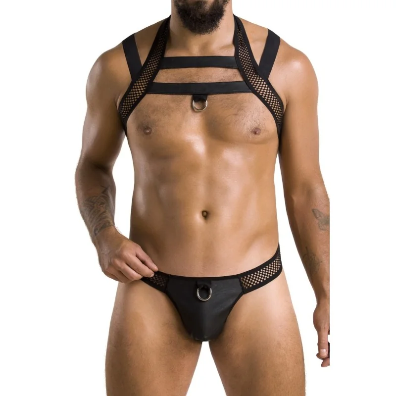 Schwarzes Harness Set 043 von Passion kaufen | Fesselliebe