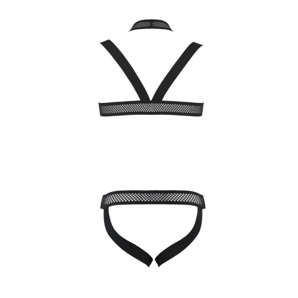 Schwarzes Harness Set 043 von Passion kaufen | Fesselliebe
