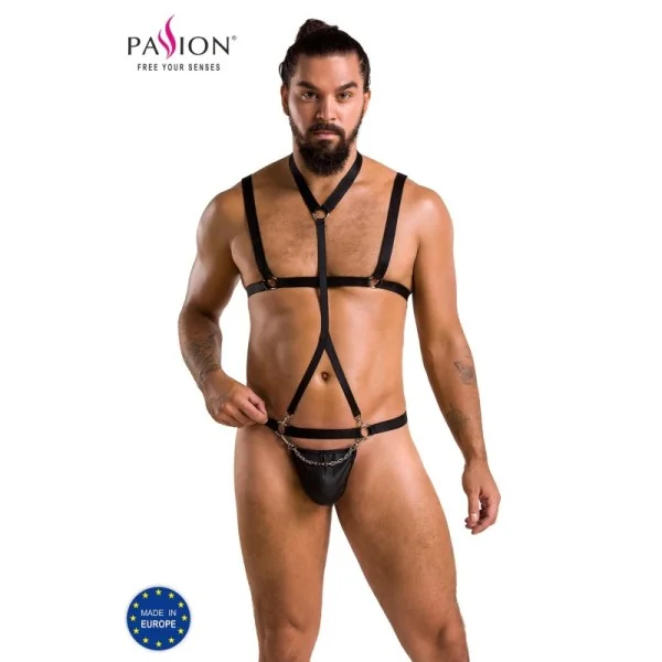 Schwarzes Harness Set 039 von Passion kaufen | Fesselliebe