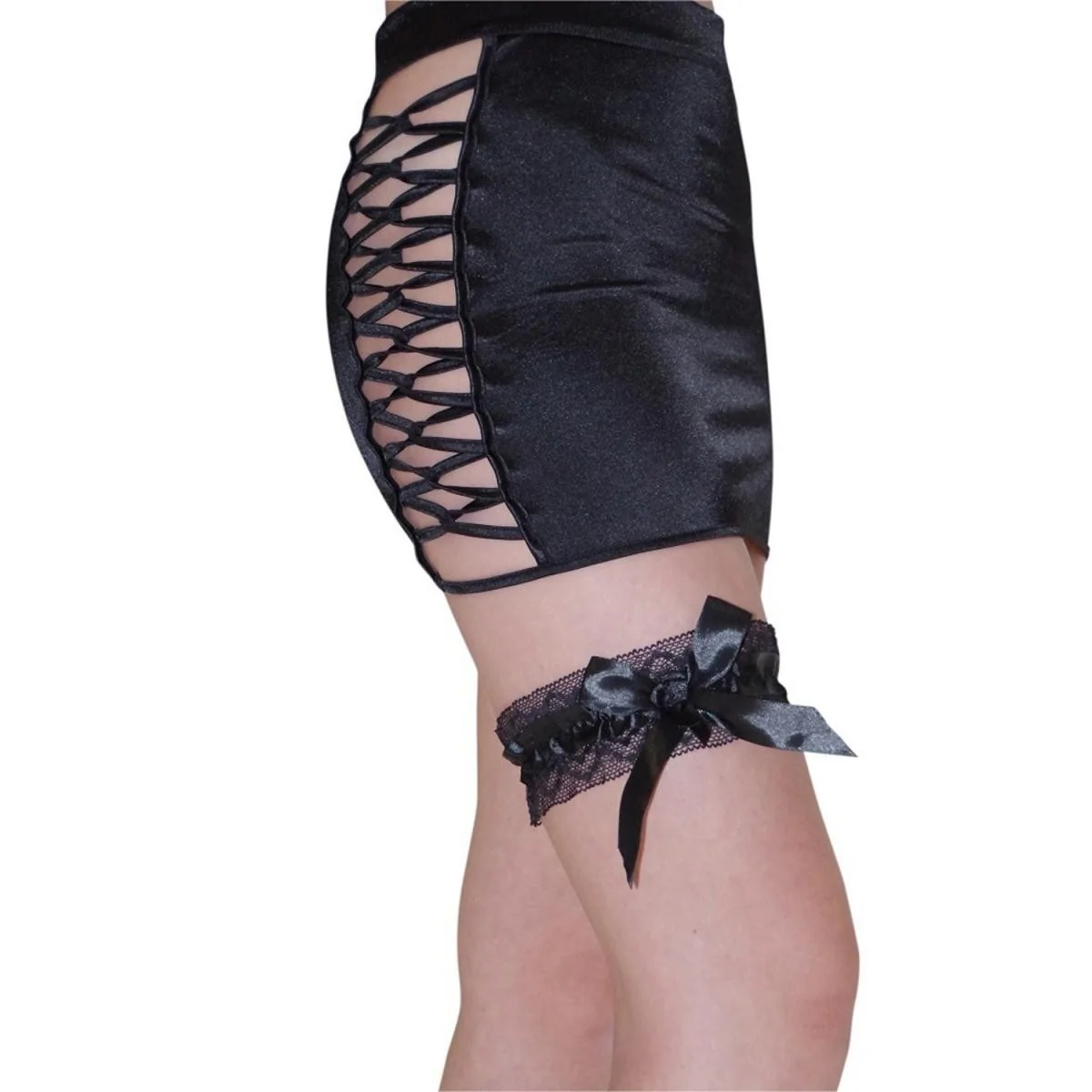 Schwarzes Strumpfband Dallas von Legg Story kaufen | Fesselliebe