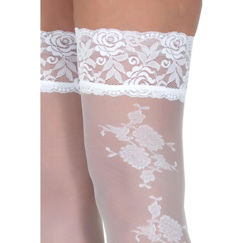 Weiße Halterlose Strümpfe Victoria von Legg Story kaufen | Fesselliebe 2