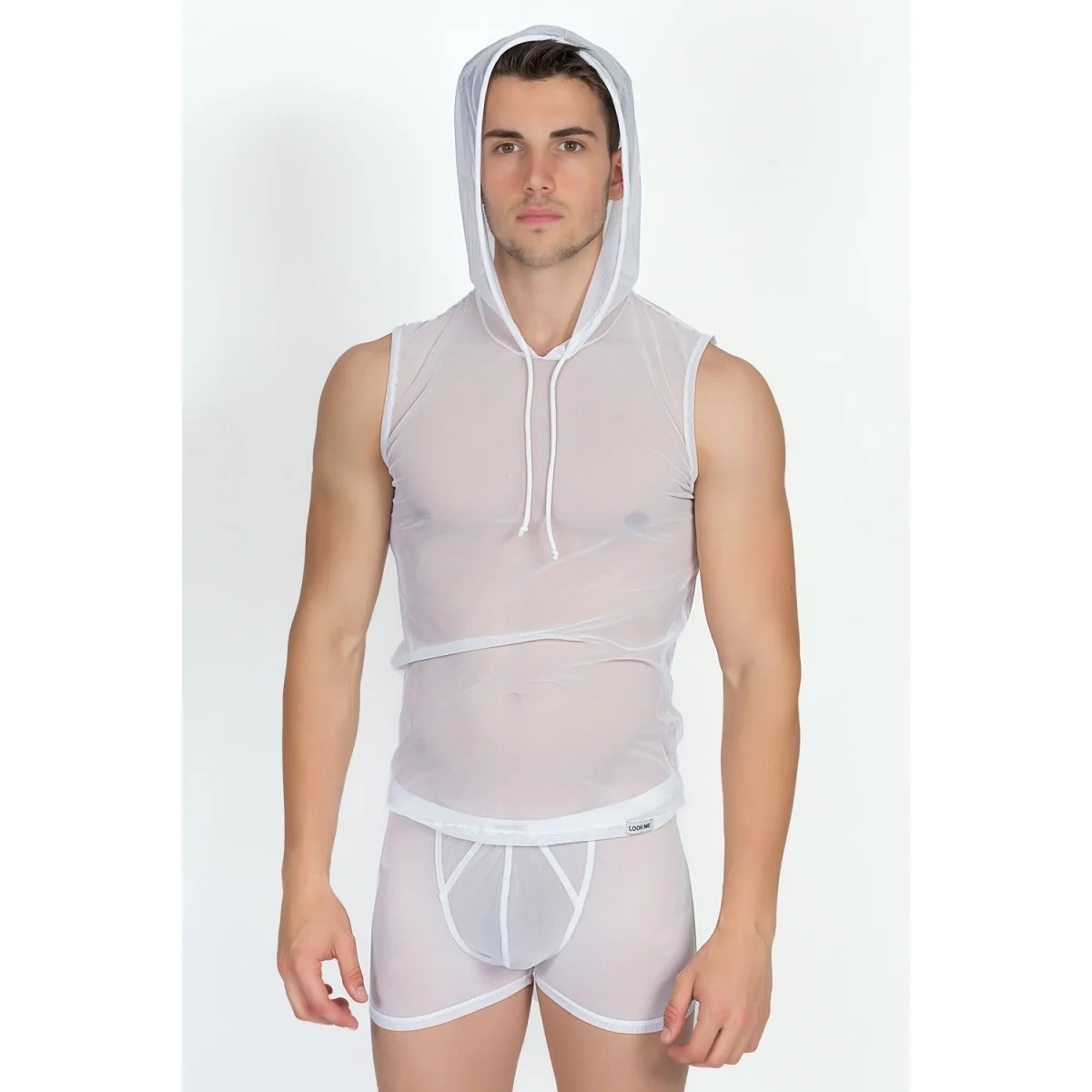 Weißes V-Shirt Malibu 2 92-77 von Look Me kaufen | Fesselliebe