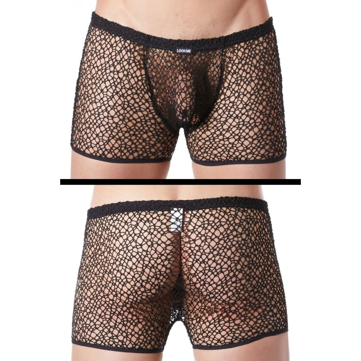 Schwarze Netz Boxer Short Fetish 810-67 von Look Me kaufen | Fesselliebe