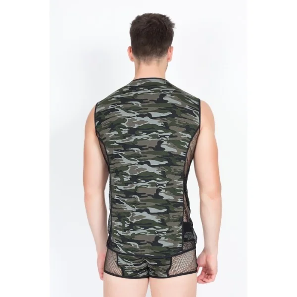 Camouflage V-Shirt Military 58-77 von Look Me kaufen | Fesselliebe