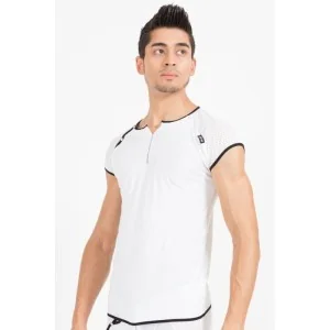 Weiß/Schwarzes V-Shirt Mixing 43-77 von Look Me kaufen | Fesselliebe