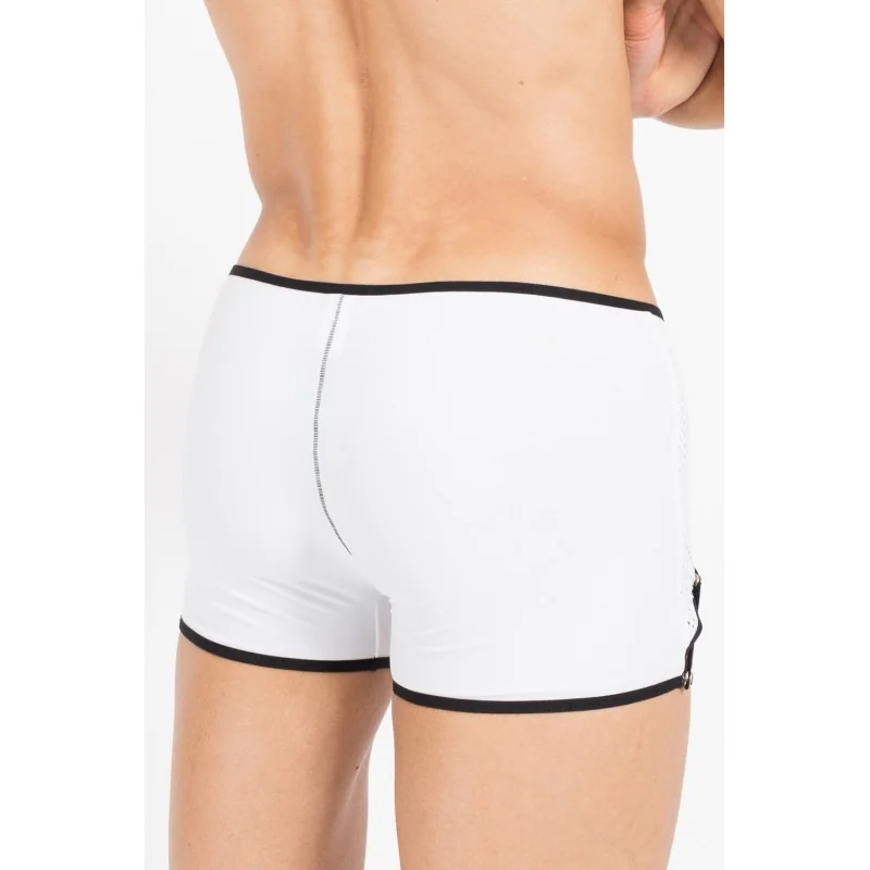 Weiß/Schwarzer Herren-Boxer Mixing 43-67 von Look Me kaufen | Fesselliebe 2