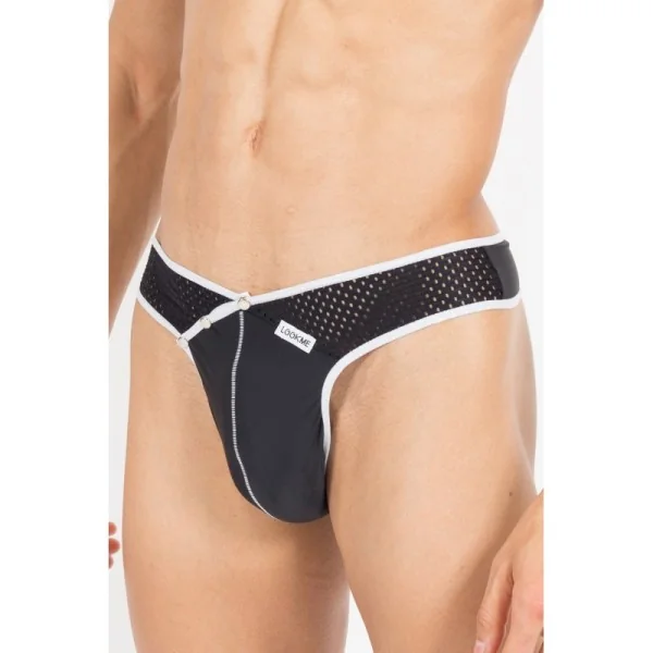 Schwarz/Weißer Männer String Mixing 43-57 von Look Me kaufen | Fesselliebe