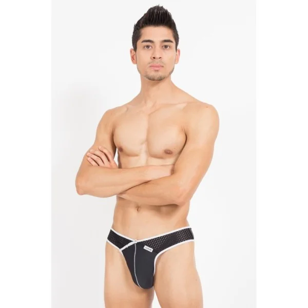 Schwarz/Weißer Männer String Mixing 43-57 von Look Me kaufen | Fesselliebe