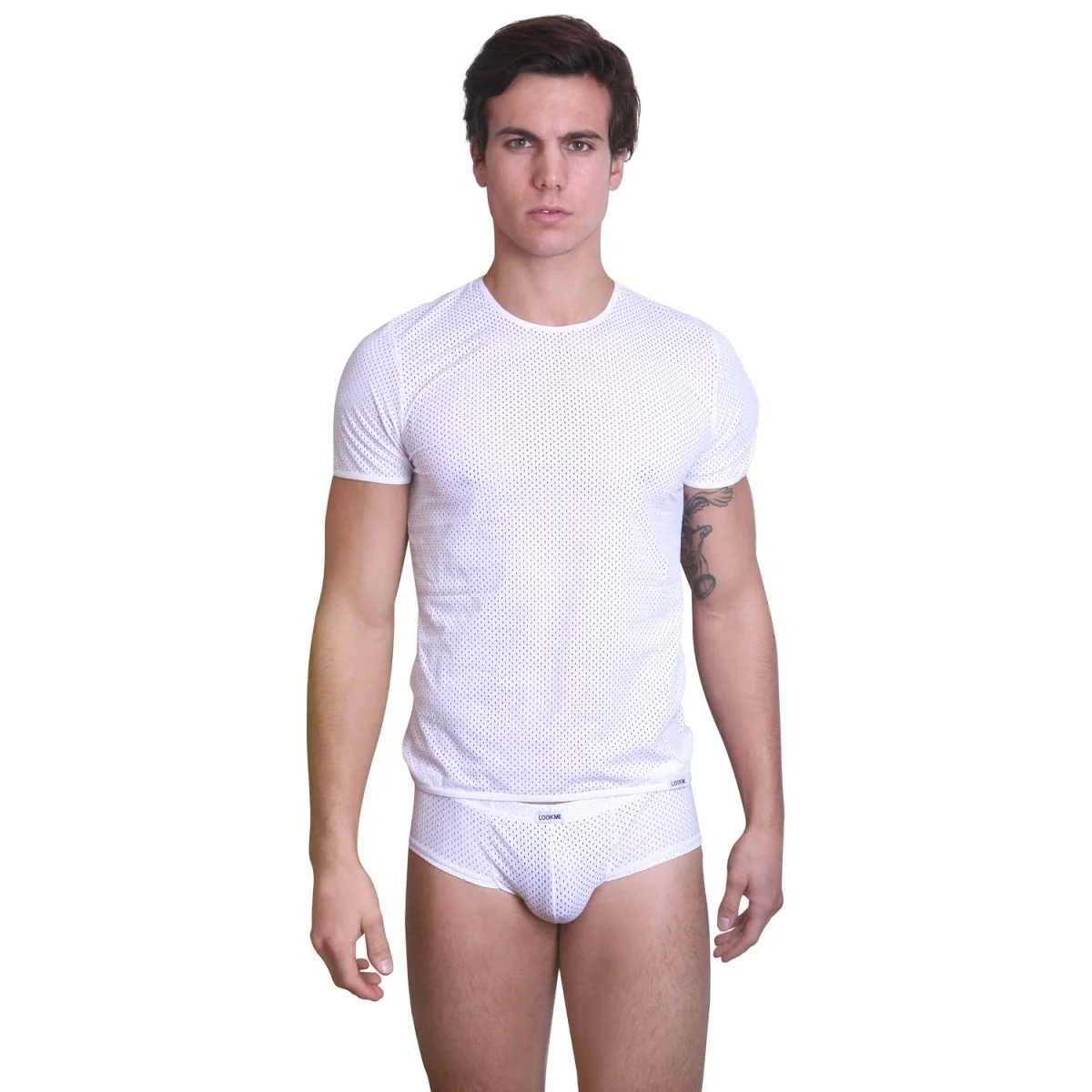 Weißes T-Shirt The Shadow von Look Me kaufen | Fesselliebe