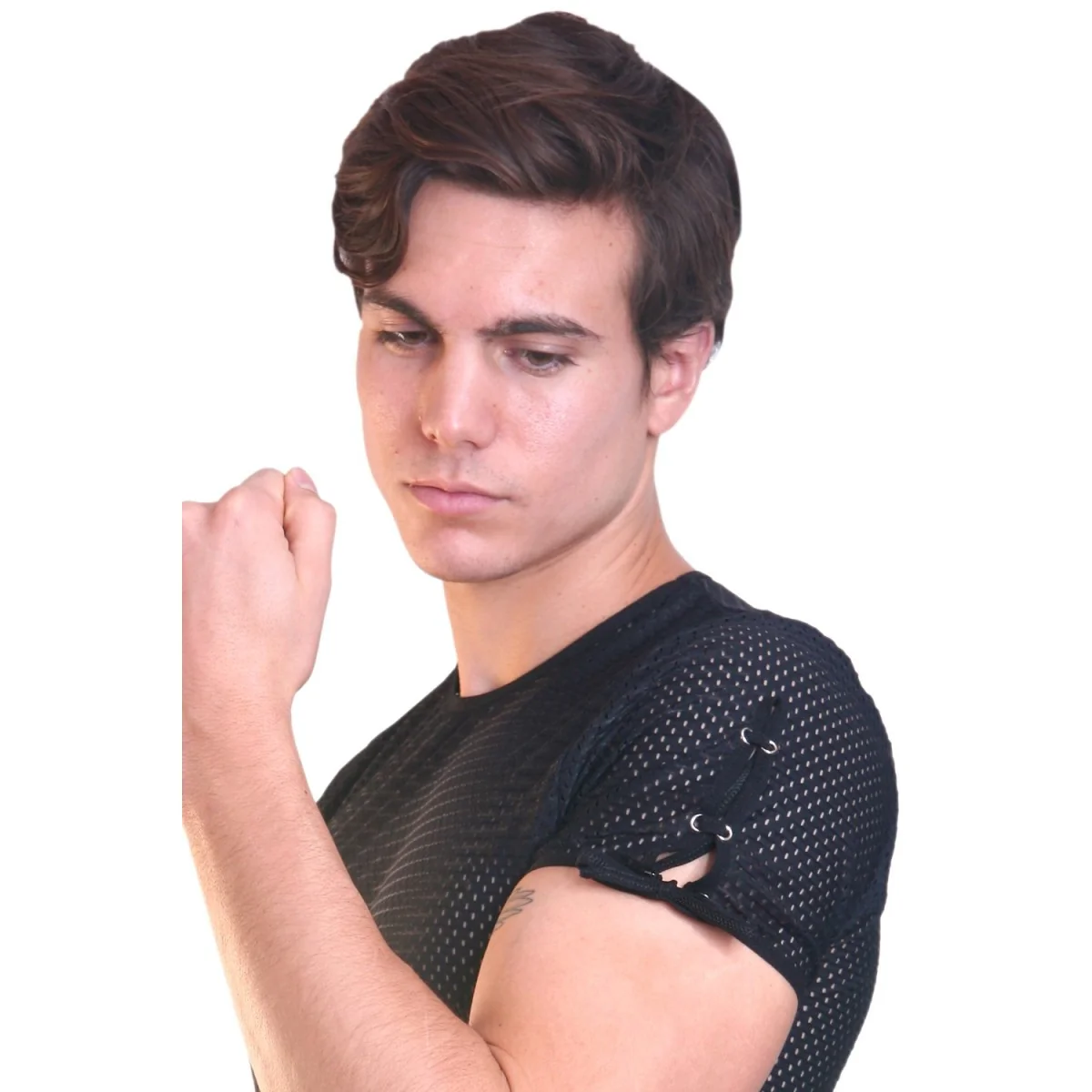 Weißes T-Shirt The Shadow von Look Me kaufen | Fesselliebe