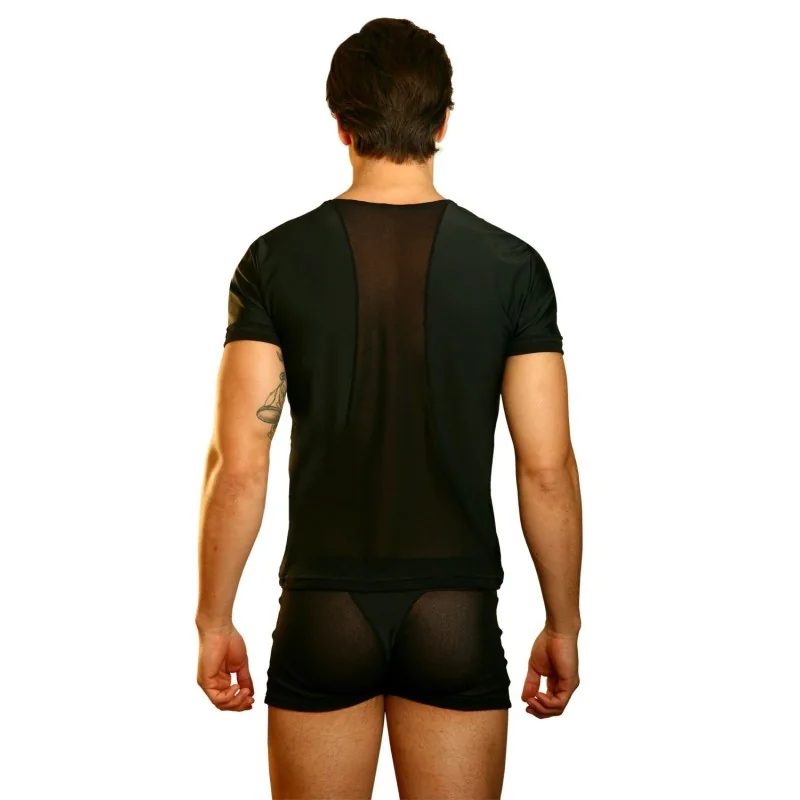 Schwarzes Herren T-Shirt Open Spirit von Look Me kaufen | Fesselliebe 2