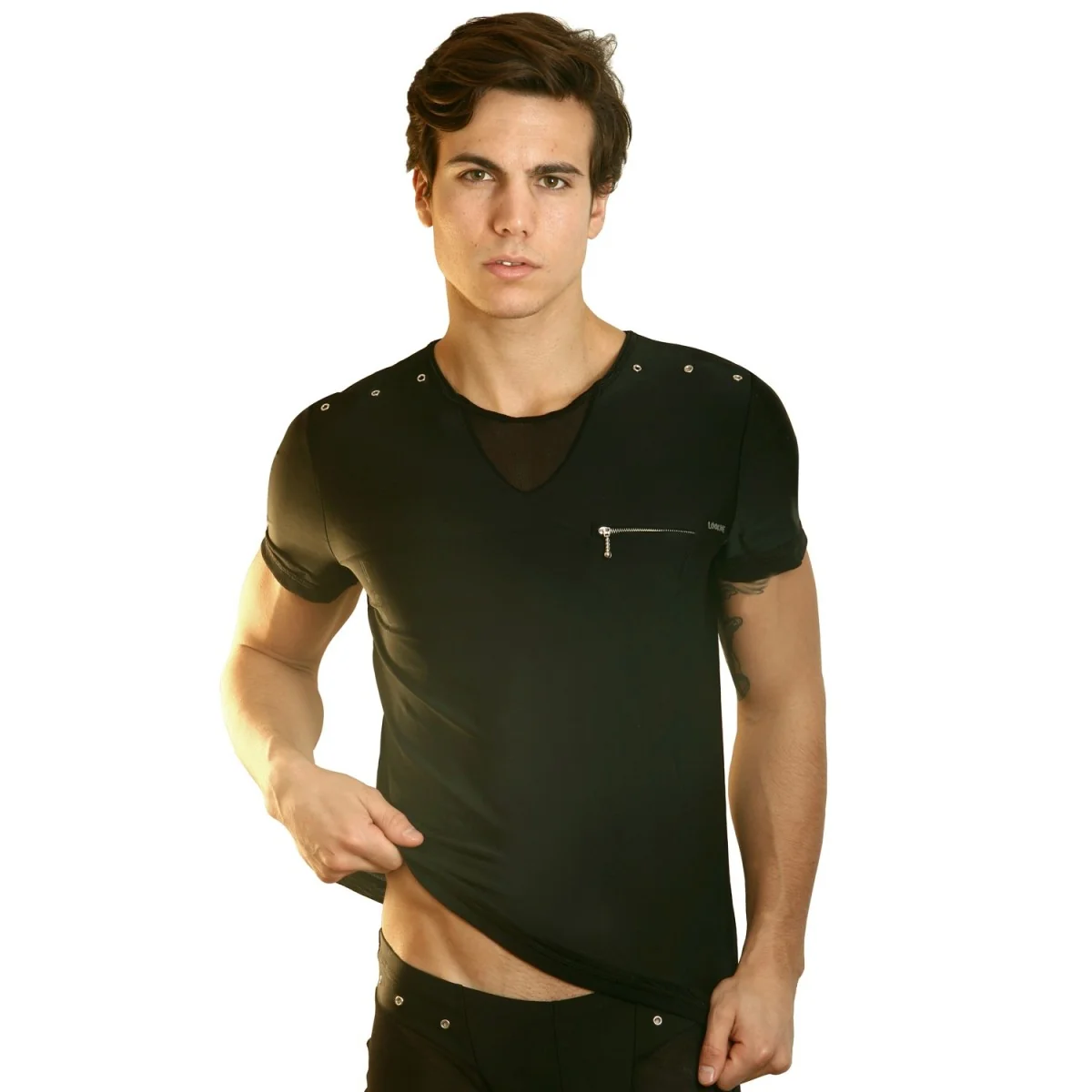 Schwarzes Herren T-Shirt Open Spirit von Look Me kaufen | Fesselliebe